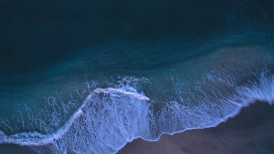 Beach Waves After Sunset