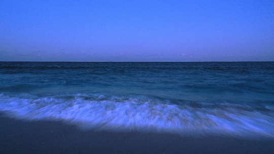 Beach Waves After Sunset