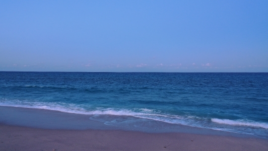 Beach Waves After Sunset