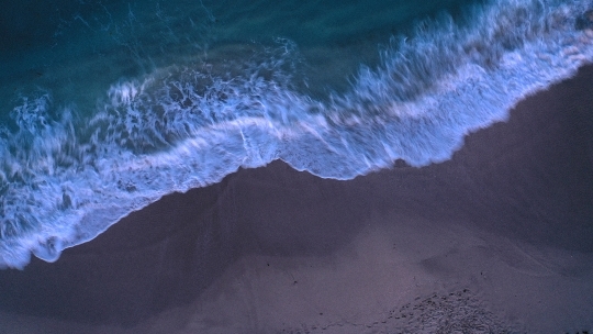 Beach Waves After Sunset